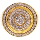 14K Yellow Gold 2.02 ct Diamond Round Shape Signet Ring