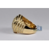 Mens Diamond Round Pinky Ring 14K Yellow Gold 3.80 Carat