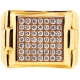 14K Yellow Gold 1.30 ct Diamond Mens Square Ring