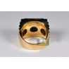 Mens Diamond Stepped Square Pinky Ring 14K Yellow Gold 1.30 ct