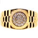 14K Yellow Gold 0.60 ct Diamond Fluted Bezel Band Ring