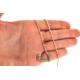 Italian 14K Rose Gold Solid Rope Mens Chain 2 mm