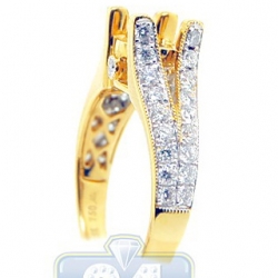 18K Yellow Gold 0.89 ct Diamond Engagement Ring Setting