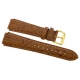 Aqua Master Sport Brown Leather Watch Band 17 mm