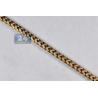 Mens Diamond Franco Bracelet Solid 14K Yellow Gold 3.20 ct 5mm 8"