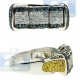 14K Gold 1.35 ct White Yellow Blue Diamond Mens Ring