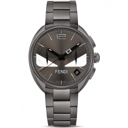 Fendi Momento Bugs Chronograph Gray Steel Watch F215716400