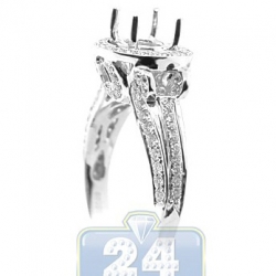 18K White Gold 0.69 ct Diamond Engagement Ring Setting