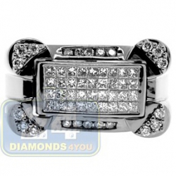 Black PVD 14K Gold 0.85 ct Mixed Diamond Mens Ring
