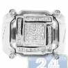 14K White Gold 0.67 ct Princess Round Cut Diamond Mens Signet Ring