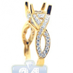 18K Yellow Gold 0.60 ct Diamond Engagement Ring Setting