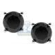 14K White Gold 4.51 ct Black Diamond Mens Stud Earrings