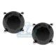 14K White Gold 3.87 ct Black Diamond Mens Stud Earrings
