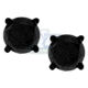 Black 14K Gold 3.58 ct Round Diamond Unisex Stud Earrings