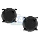 14K White Gold 2.79 ct Black Diamond Womens Stud Earrings