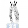 18K White Gold 0.49 ct Diamond Vintage Engagement Ring Setting
