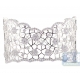 18K White Gold 7.49 ct Diamond Womens Openwork Cuff Bracelet