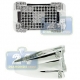14K White Gold 0.80 ct Black Diamond Mens Rectangle Ring
