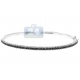 18K White Gold 2.55 ct Black Diamond Oval Bangle Bracelet
