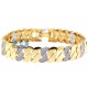 14K Yellow Gold 2.37 ct Diamond Half Moon Womens Bracelet