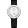 F710034011 Fendi Run Away 36mm White Dial Black Strap Watch