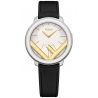 F710134011 Fendi Run Away 36mm Two Tone White Dial Watch