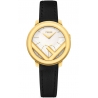 F710424011 Fendi Run Away 28mm Yellow Gold White Dial Watch