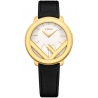 F710434011 Fendi Run Away 36mm Yellow Gold White Dial Watch