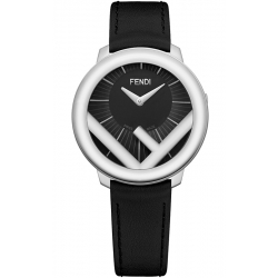 F710031011 Fendi Run Away 36mm Silver Case Black Dial Watch
