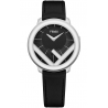 F710031011 Fendi Run Away 36mm Silver Case Black Dial Watch