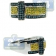 14K White Gold 0.80 ct Blue Yellow Diamond Mens Ring