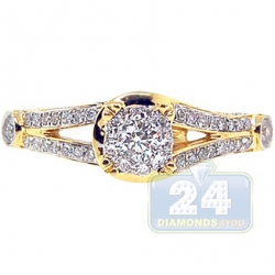 14K Yellow Gold 0.70 ct Diamond Vintage Engagement Ring