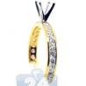 14K Two Tone Gold 1.01 ct Diamond Custom Made Engagement Ring Setting