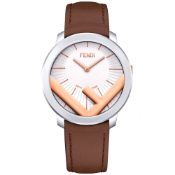 Fendi Run Away 41mm Two Tone Case Brown Strap Watch F710214021
