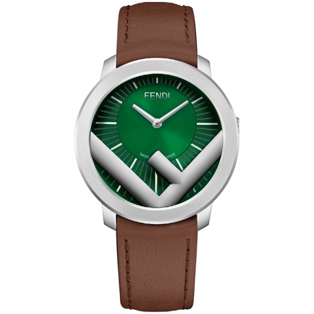 F710018021 Fendi Run Away 41mm Green Dial Mens Watch 