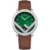 F710018021 Fendi Run Away 41mm Green Dial Mens Watch 