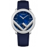 F710013031 Fendi Run Away 41mm Mens Watch Blue Dial Silver Case