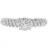 14K White Gold 0.68 ct Diamond Multi Stone Vintage Engagement Ring