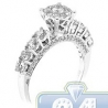 14K White Gold 1.51 ct Multi Diamond Womens Vintage Engagement Ring