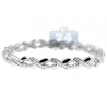 Womens Diamond X Shape Link Bracelet 14K White Gold 0.73 ct 7"