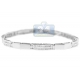 14K White Gold 1.03 ct Channel Set Diamond Womens Bracelet