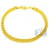 Real 10K Yellow Gold Franco Diamond Cut Mens Bracelet 5mm 9.5"