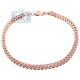 10K Rose Gold Hollow Franco Mens Bracelet 5 mm 9 1/2 Inches