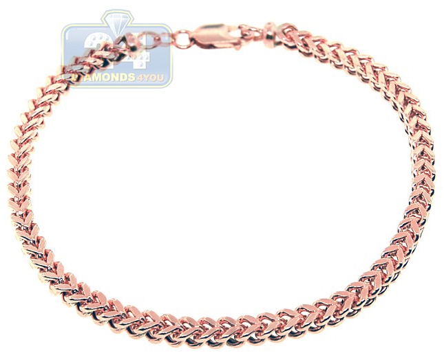 Eternity Three Row Diamond CZ 18K Rose Gold plated Silver Tennis Bracelet:Jian  London:Silver Bracelets
