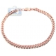 10K Rose Gold Franco Link Mens Bracelet 4 mm 9 Inches