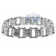 Stainless Steel Bicycle Link Mens Bracelet 13 mm 8 1/2 Inches