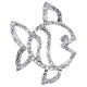 14K White Gold 0.57 ct Diamond Fish Frame Womens Pendant