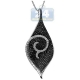 14K White Gold 2.21 ct Diamond Womens Leaf Drop Pendant