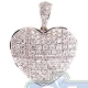 14K Yellow Gold 1.79 ct Diamond Womens Heart Pendant