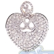 14K Yellow Gold 1.41 ct Diamond Heart Womens Pendant